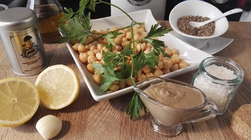 Ingredientes para hacer hummus