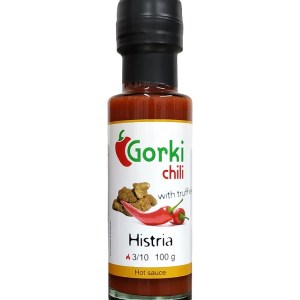 Botella de 100 ml. de la salsa picante Gorki Chili Histria en la tienda Sally Pepper Spices